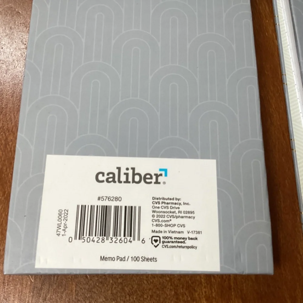 Caliber Memo Pad 100 sheets each New (My Best Intentions)